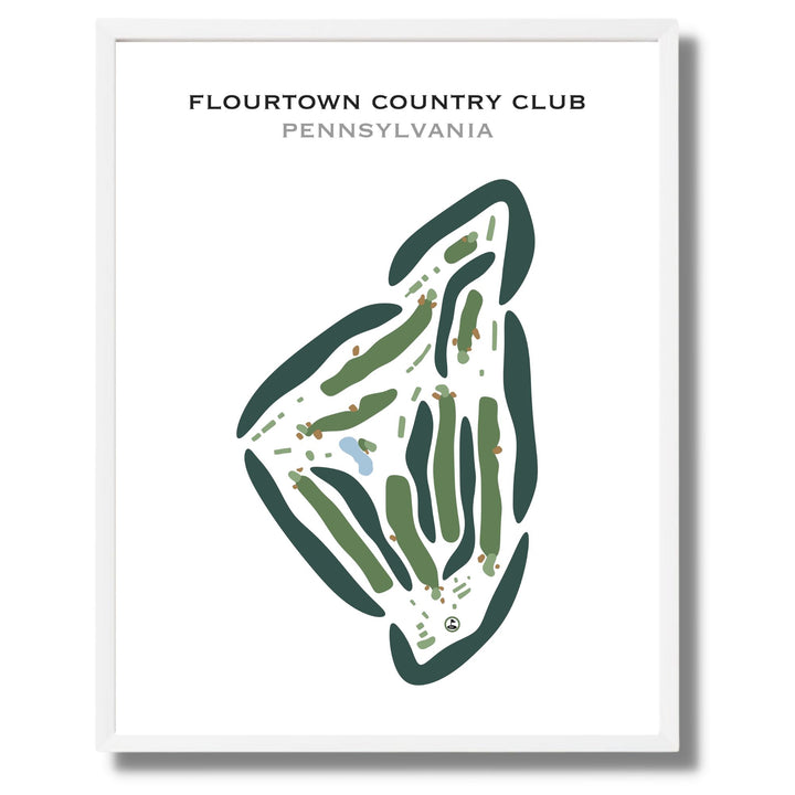 Flourtown Country Club, Florida - Printed Golf Courses
