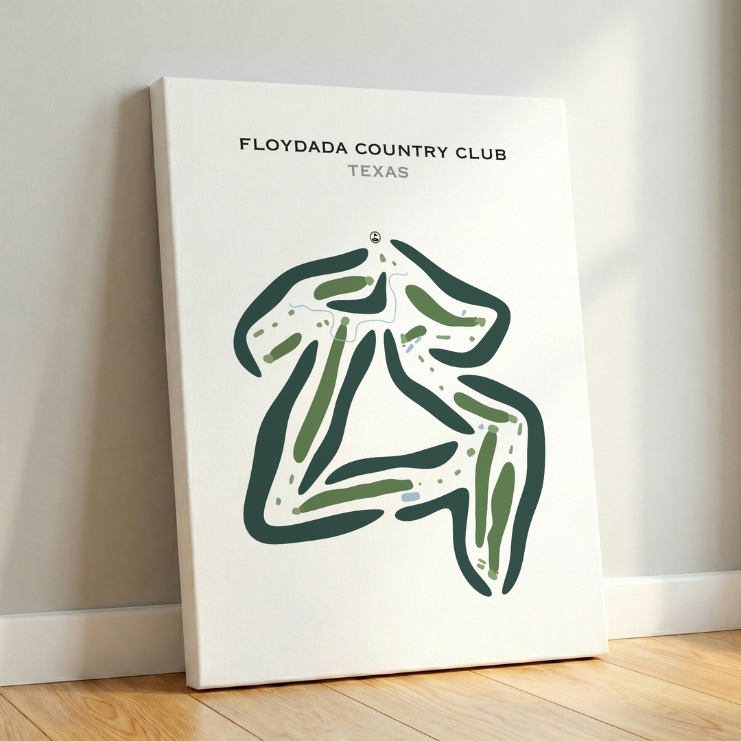 Floydada Country Club, Texas - Printed Golf Courses
