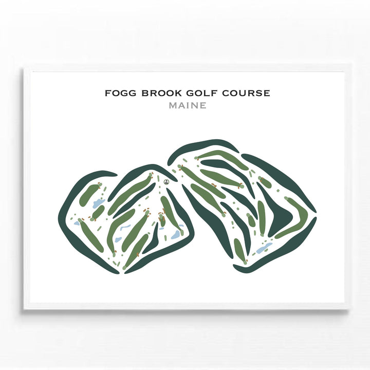 Fogg Brook Golf Course, Maine - Printed Golf Courses