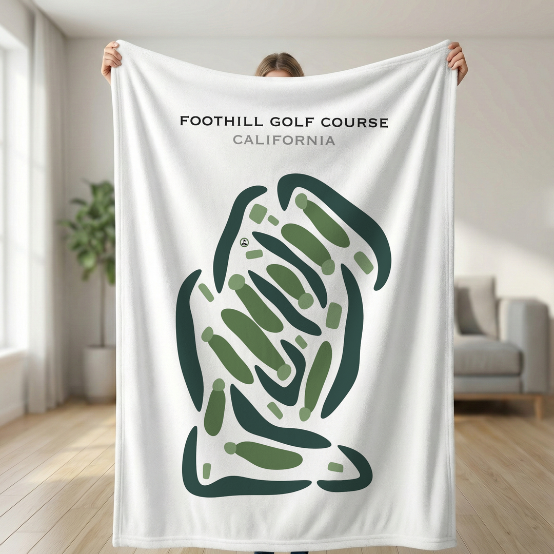 Foothill Golf Course, California - Printed Golf Courses