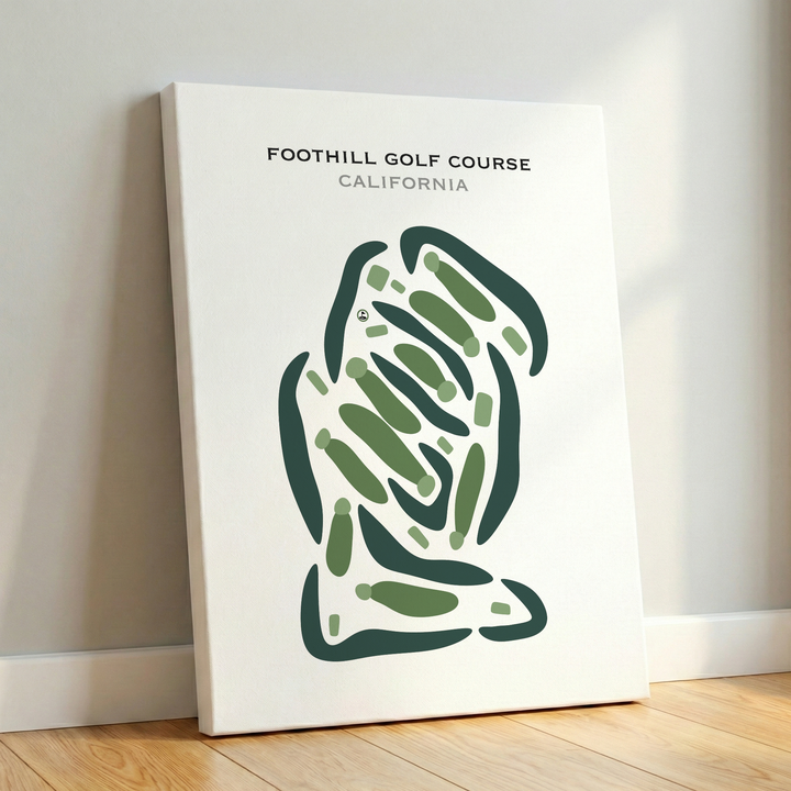 Foothill Golf Course, California - Printed Golf Courses