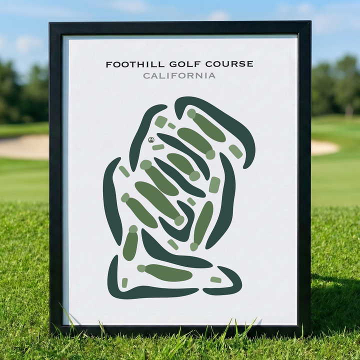 Foothill Golf Course, California - Printed Golf Courses
