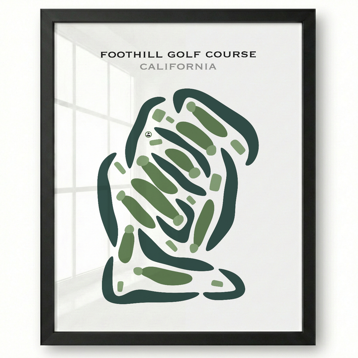 Foothill Golf Course, California - Printed Golf Courses