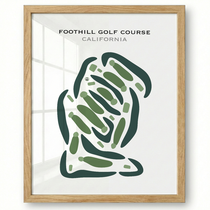 Foothill Golf Course, California - Printed Golf Courses