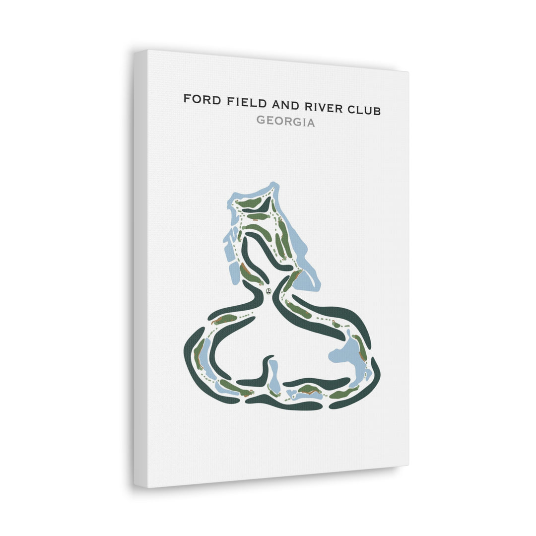 Ford Field & River Club, Georgia - Printed Golf Courses