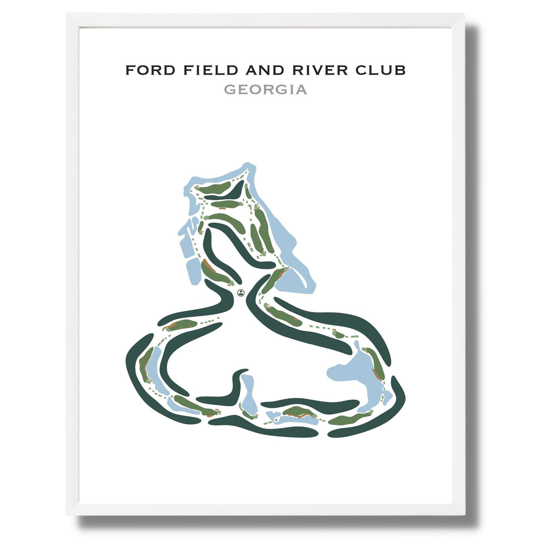 Ford Field & River Club, Georgia - Printed Golf Courses