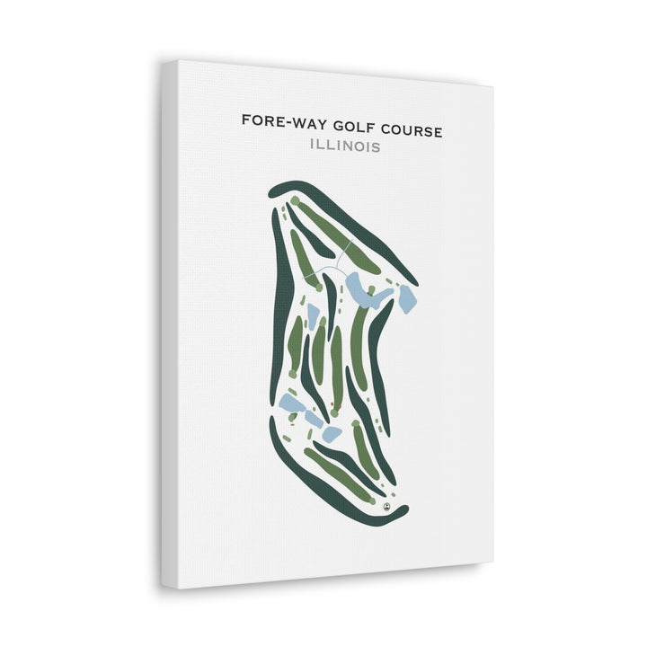 Fore-Way Golf Course, Illinois - Printed Golf Courses