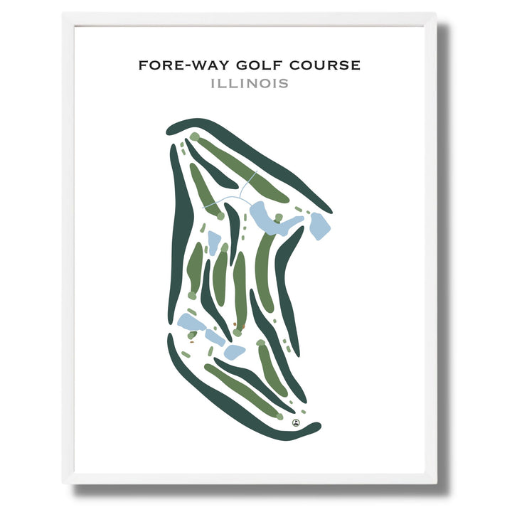 Fore-Way Golf Course, Illinois - Printed Golf Courses