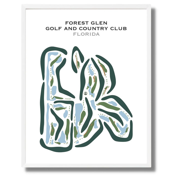 Forest Glen Golf & Country Club, Florida - Printed Golf Courses