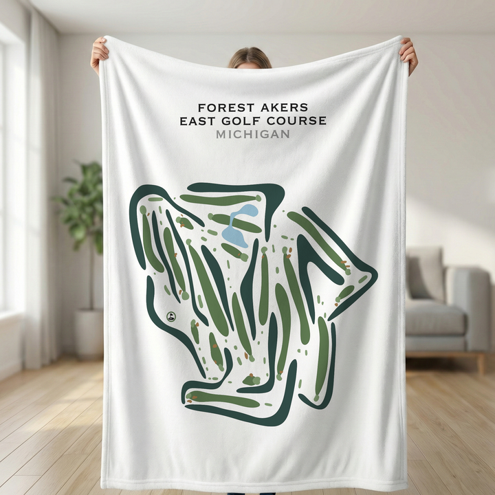 Forest Akers East Golf Course, Michigan - Printed Golf Courses