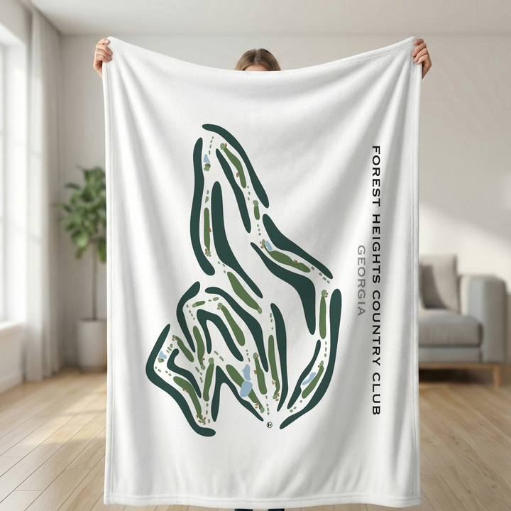 Forest Heights Country Club, Georgia - Printed Golf Course