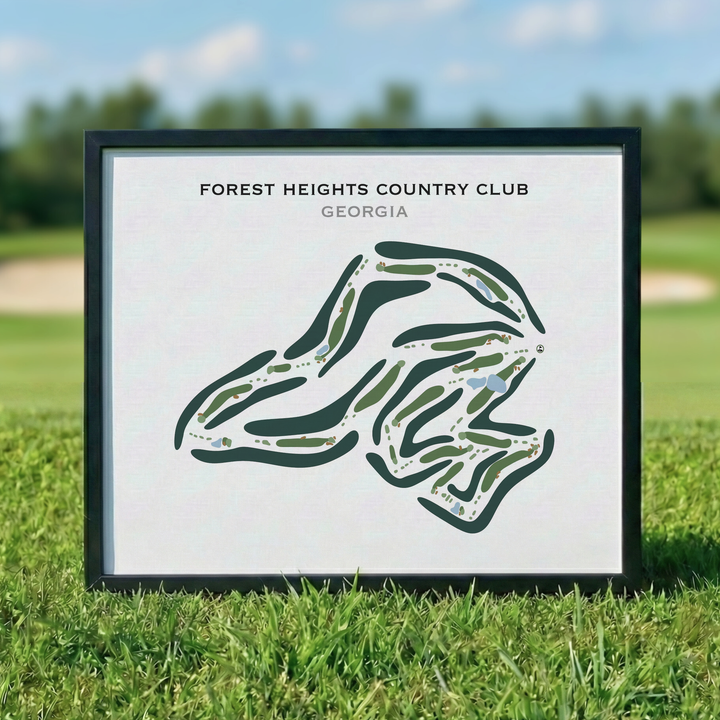 Forest Heights Country Club, Georgia - Printed Golf Course