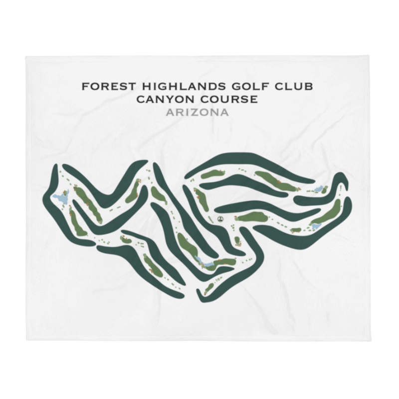 Forest Highlands Canyon Course, Arizona - Printed Golf Courses