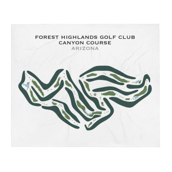 Forest Highlands Canyon Course, Arizona - Printed Golf Courses