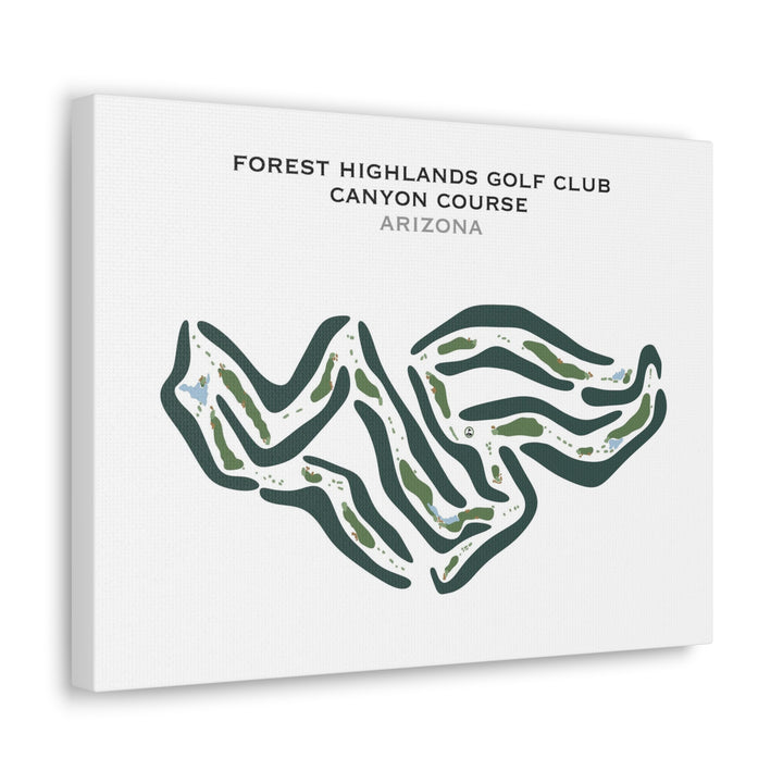 Forest Highlands Canyon Course, Arizona - Printed Golf Courses