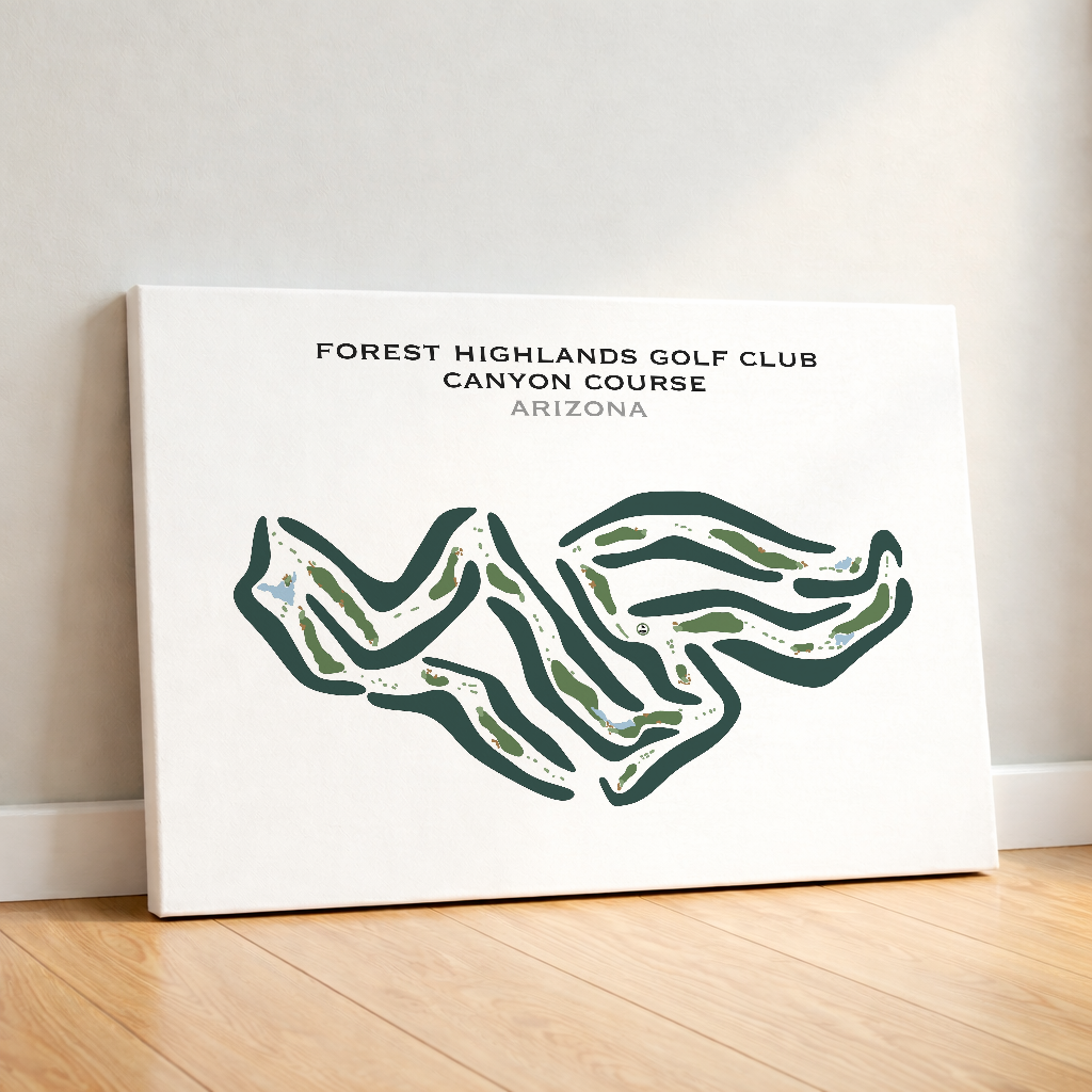 Forest Highlands Canyon Course, Arizona - Printed Golf Courses