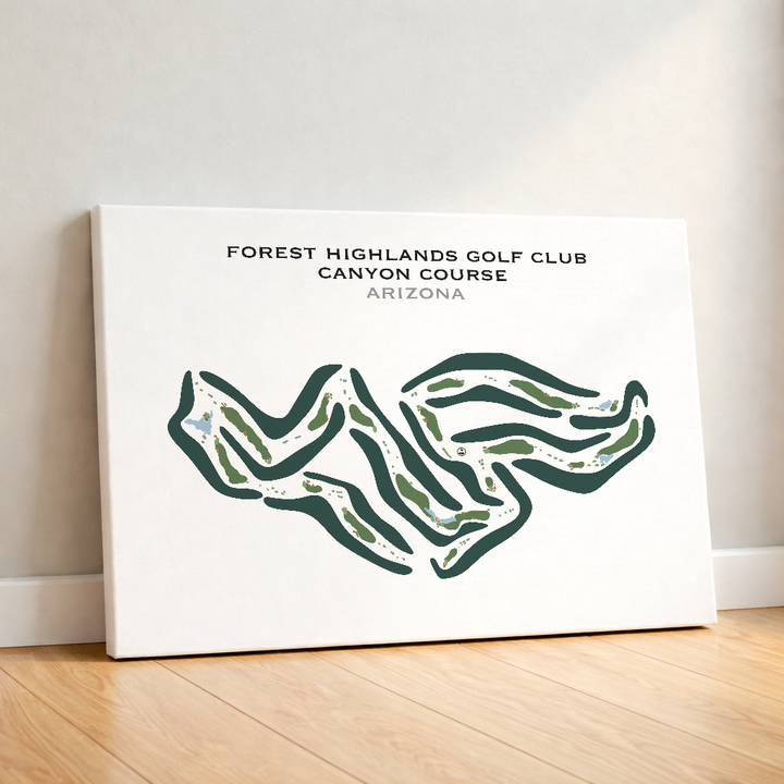 Forest Highlands Canyon Course, Arizona - Printed Golf Courses