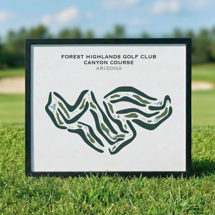 Forest Highlands Canyon Course, Arizona - Printed Golf Courses