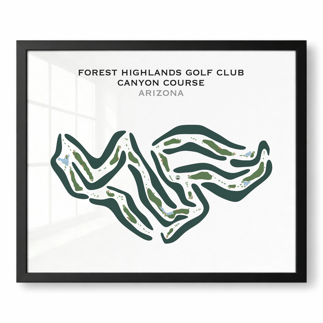 Forest Highlands Canyon Course, Arizona - Printed Golf Courses