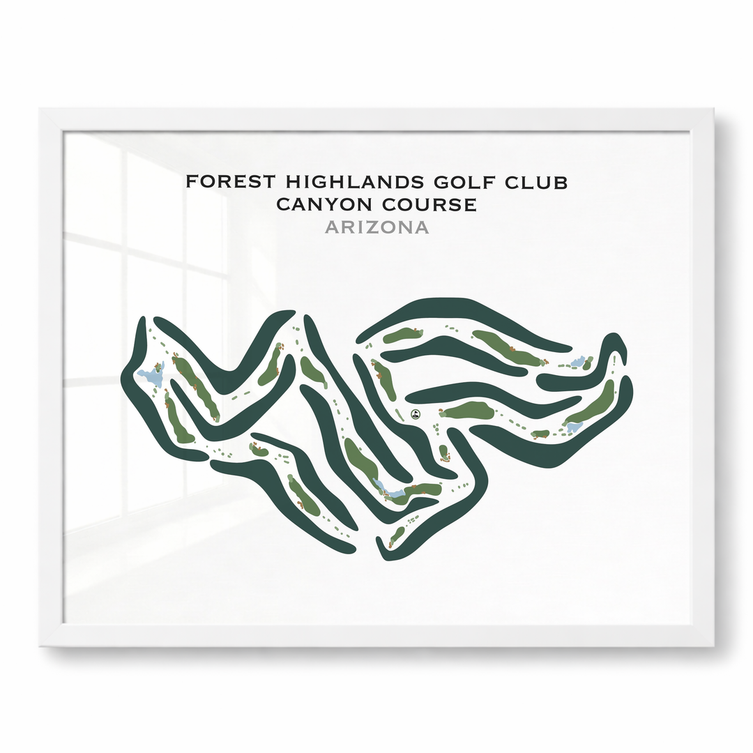Forest Highlands Canyon Course, Arizona - Printed Golf Courses