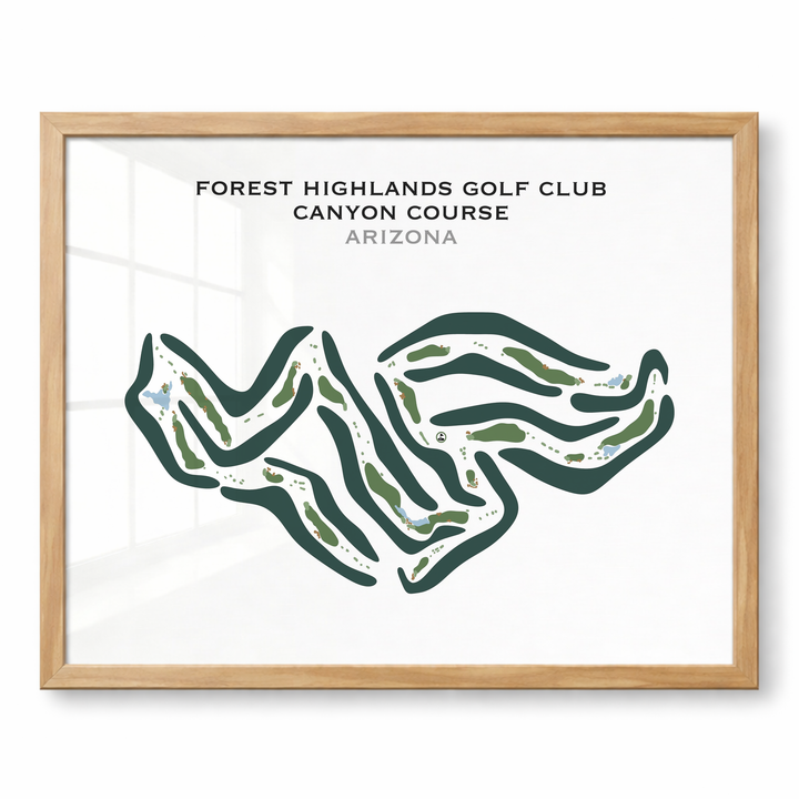 Forest Highlands Canyon Course, Arizona - Printed Golf Courses