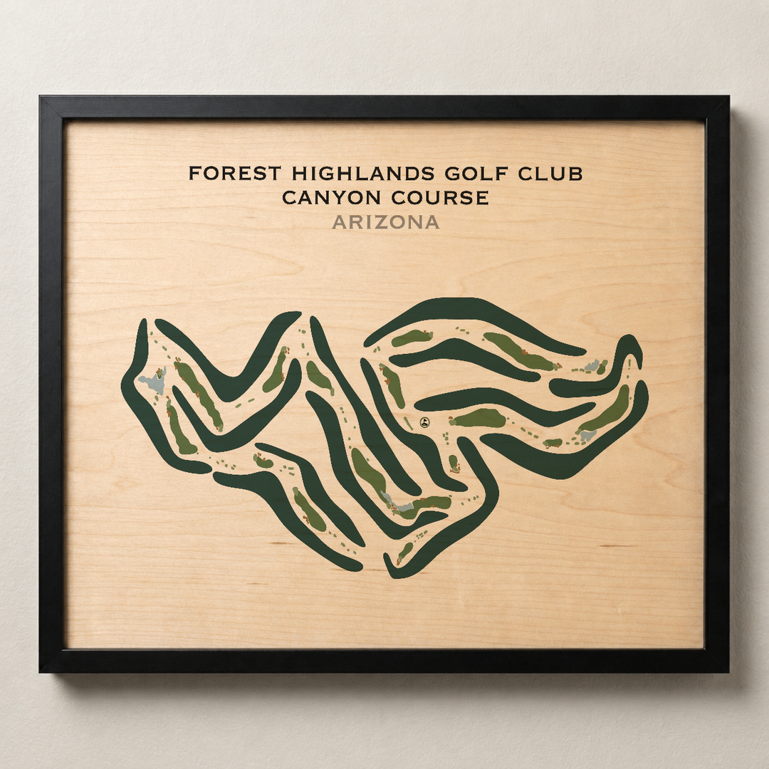 Forest Highlands Canyon Course, Arizona - Printed Golf Courses