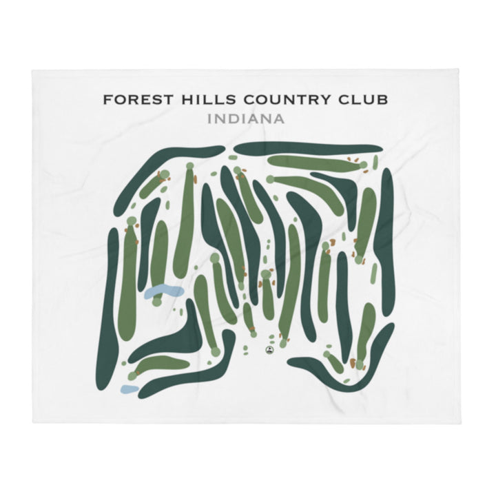 Forest Hills Country Club, Indiana - Printed Golf Course