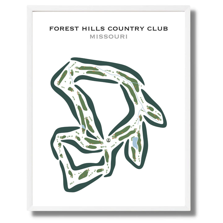 Forest Hills Country Club, Missouri - Printed Golf Courses