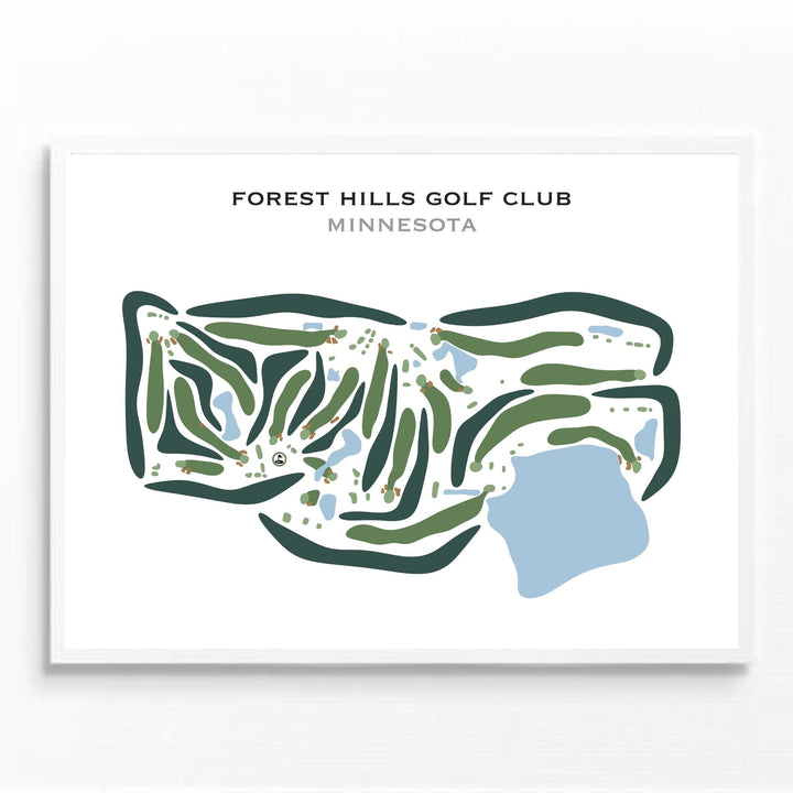 Forest Hills Golf Club, Minnesota - Printed Golf Courses