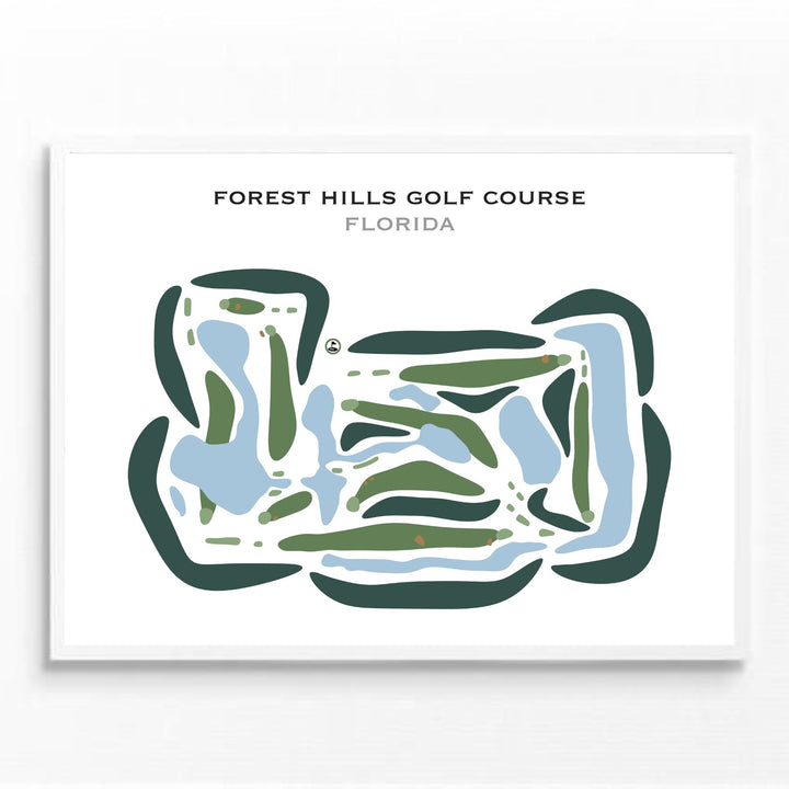 Forest Hills Golf Course, Florida - Printed Golf Courses