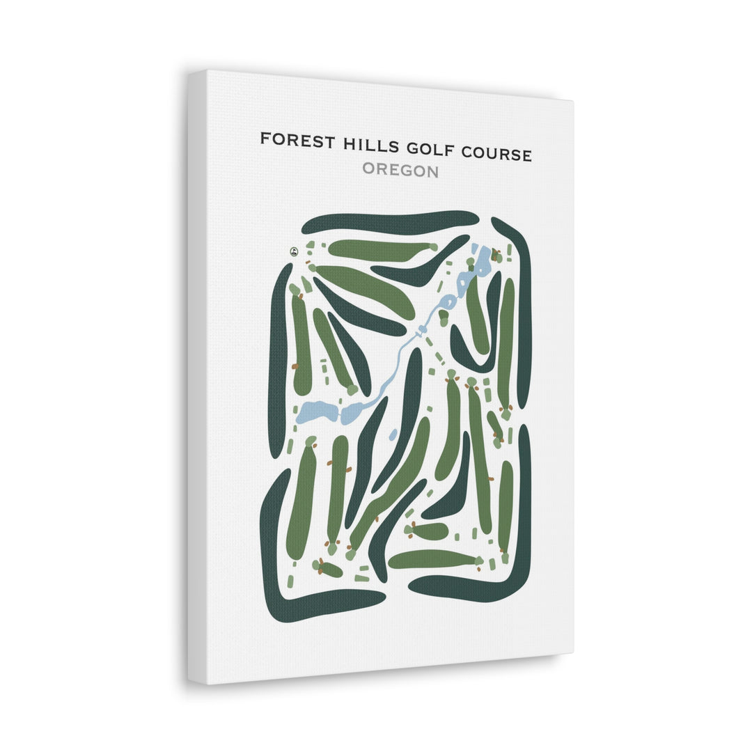 Forest Hills Golf Course, Oregon - Printed Golf Courses