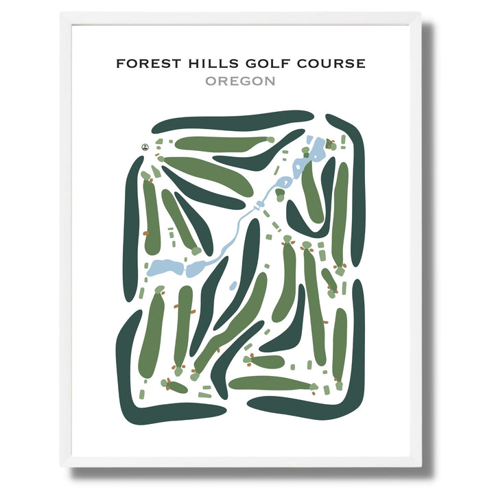 Forest Hills Golf Course, Oregon - Printed Golf Courses