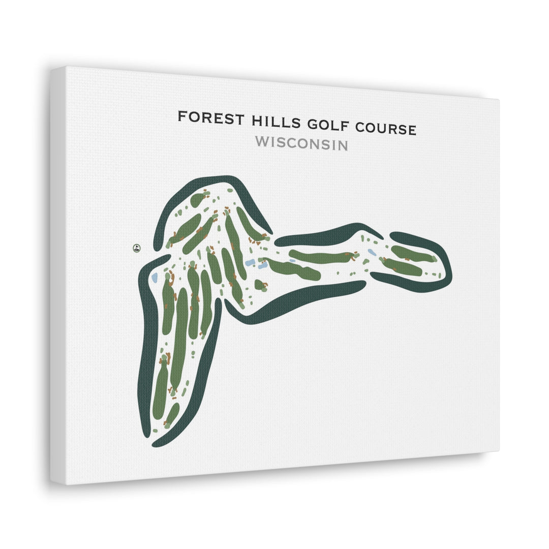 Forest Hills Golf Course, Wisconsin - Printed Golf Courses