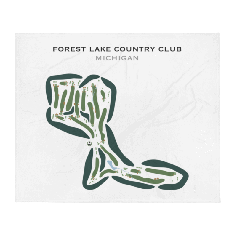 Forest Lake Country Club, Michigan - Printed Golf Courses