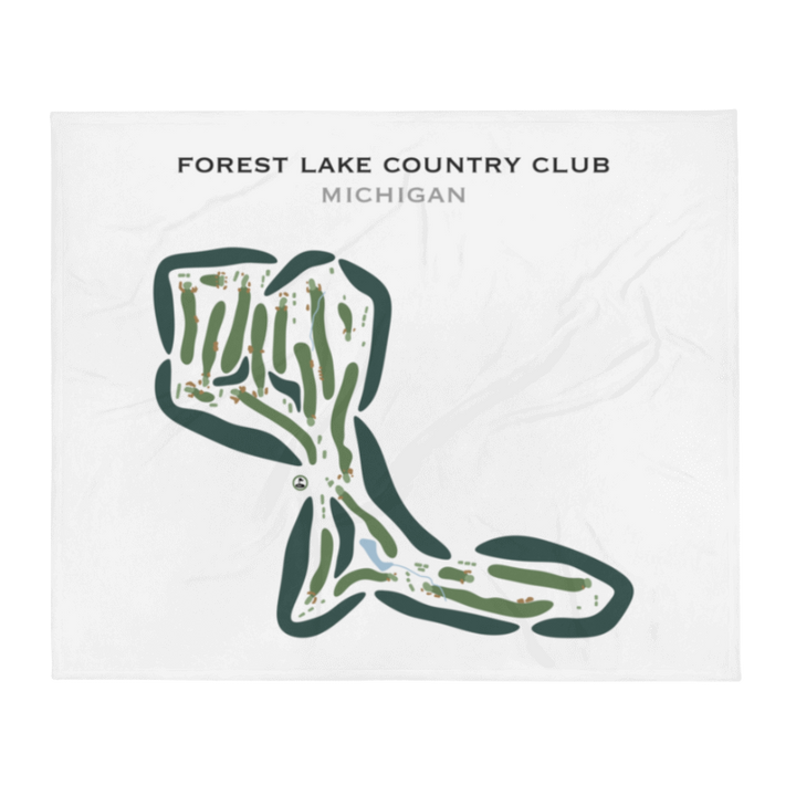 Forest Lake Country Club, Michigan - Printed Golf Courses