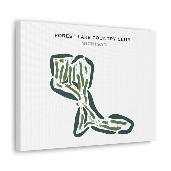 Forest Lake Country Club, Michigan - Printed Golf Courses