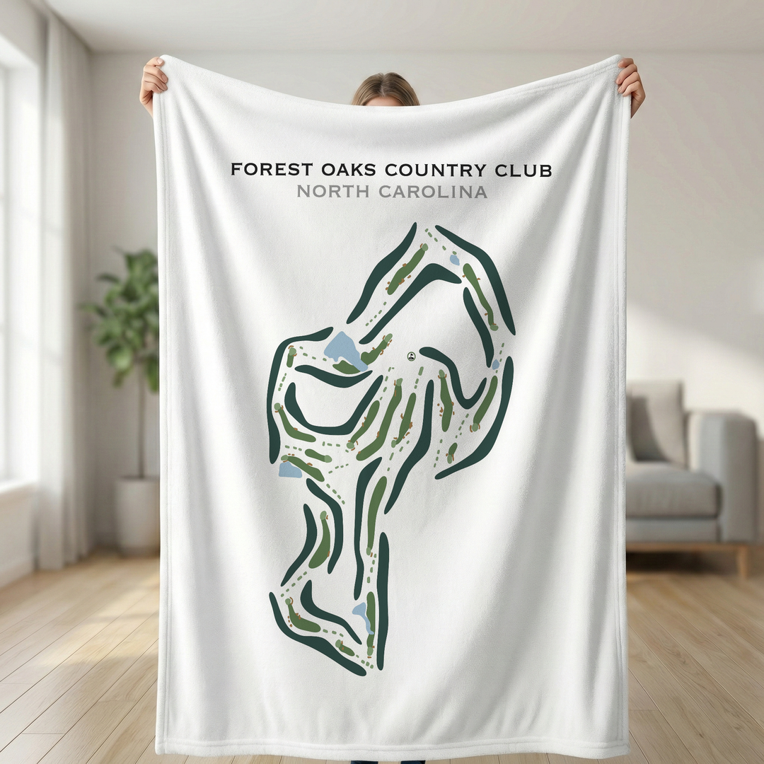 Forest Oaks Country Club, North Carolina - Printed Golf Course
