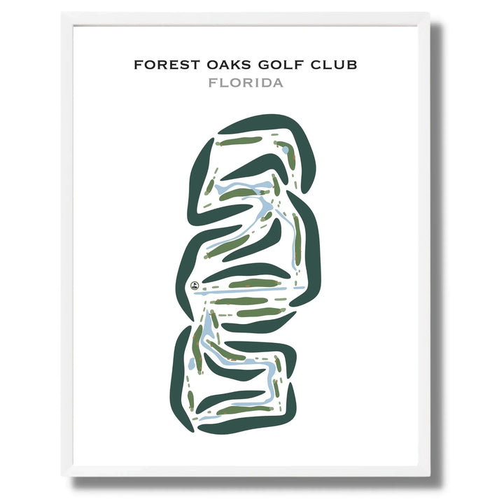 Forest Oaks Golf Club, Florida - Printed Golf Courses