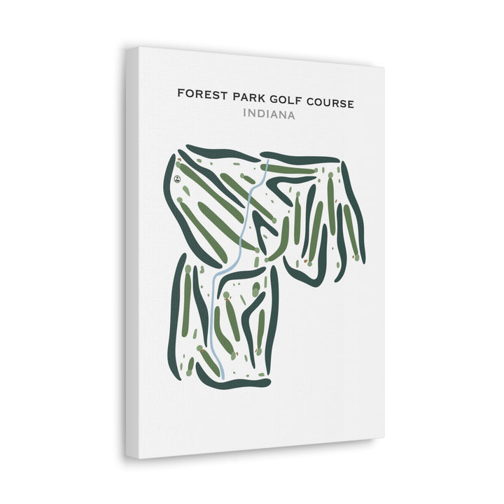 Forest Park Golf Course, Indiana - Printed Golf Courses