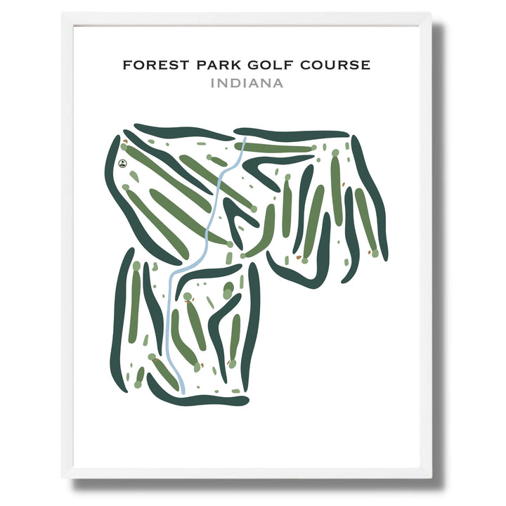 Forest Park Golf Course, Indiana - Printed Golf Courses