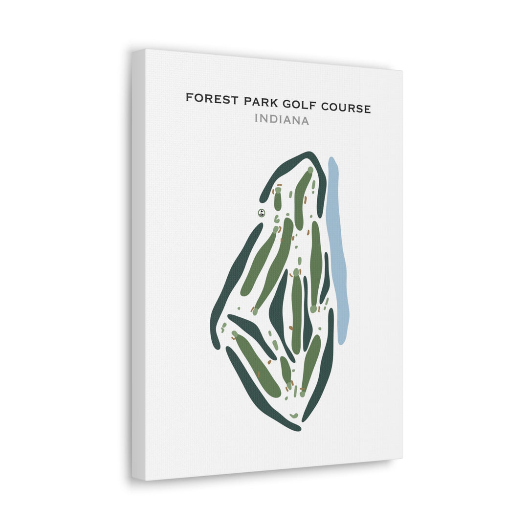 Forest Park Golf Course, Indiana - Printed Golf Courses