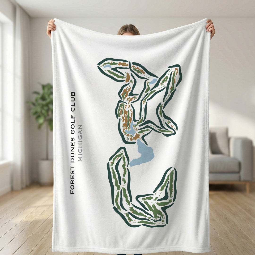 Forest Dunes Golf Club, Michigan - Printed Golf Courses