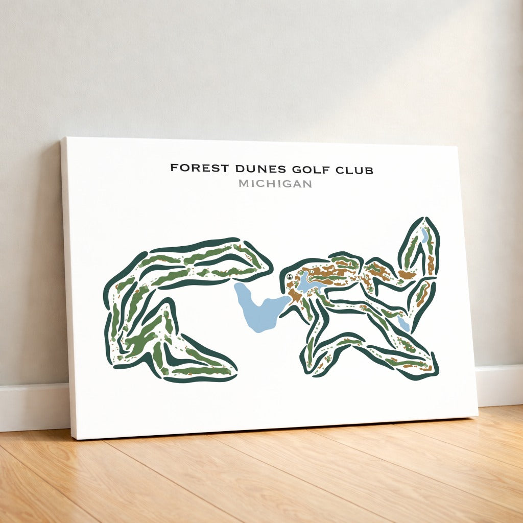 Forest Dunes Golf Club, Michigan - Printed Golf Courses