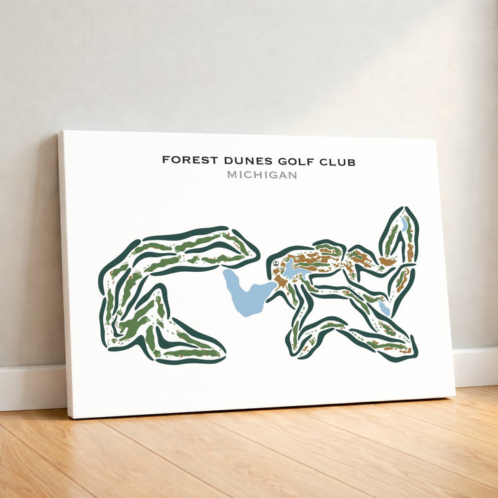 Forest Dunes Golf Club, Michigan - Printed Golf Courses