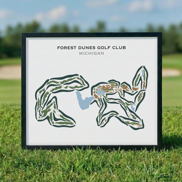 Forest Dunes Golf Club, Michigan - Printed Golf Courses