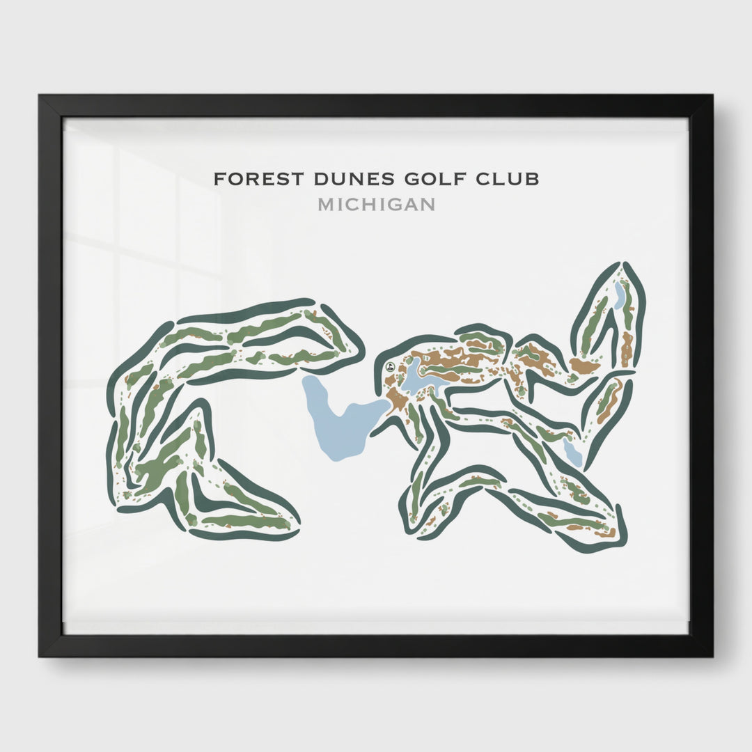 Forest Dunes Golf Club, Michigan - Printed Golf Courses