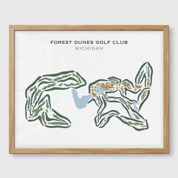 Forest Dunes Golf Club, Michigan - Printed Golf Courses