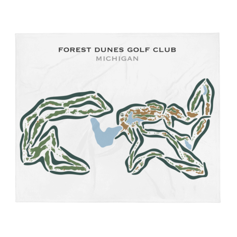 Forest Dunes Golf Club, Michigan - Printed Golf Courses