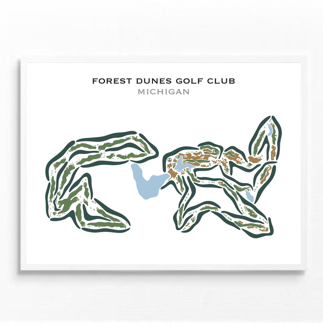 Forest Dunes Golf Club, Michigan - Printed Golf Courses