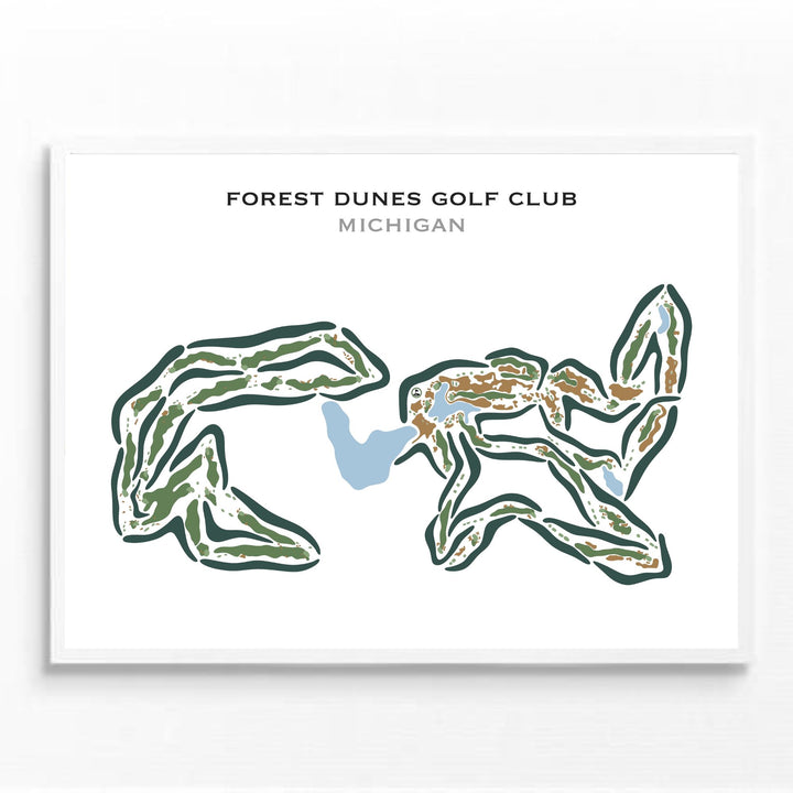 Forest Dunes Golf Club, Michigan - Printed Golf Courses